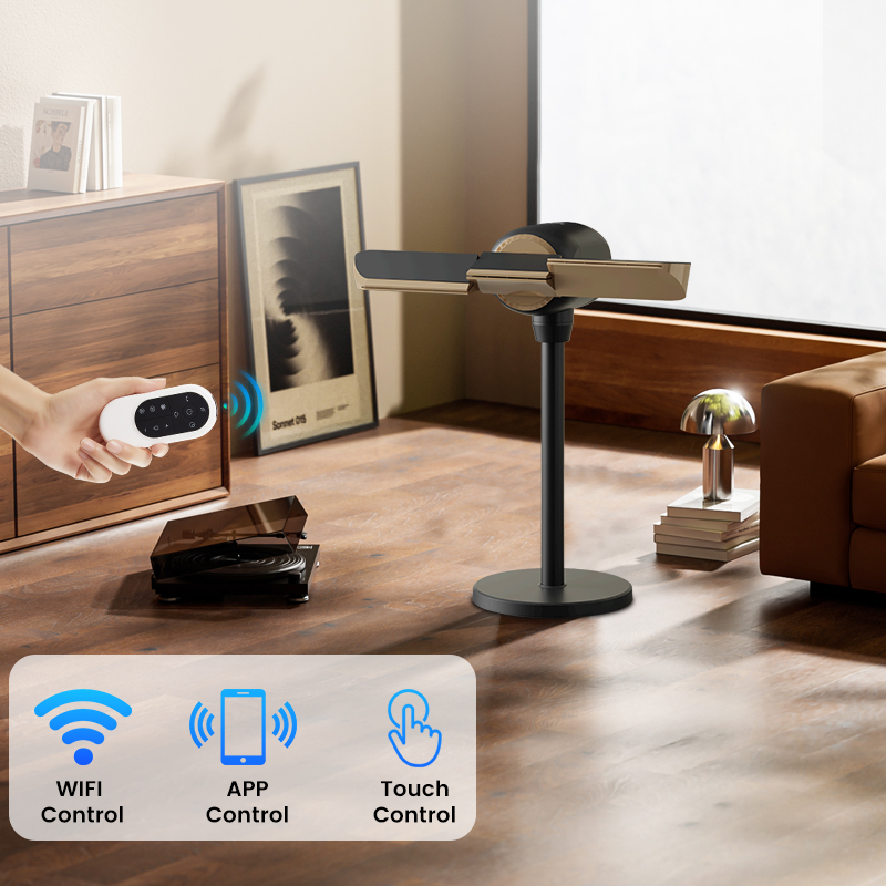 360&deg;Multi-direction 5 air speeds tuya Smart Bladeless Cooling Tower Fan