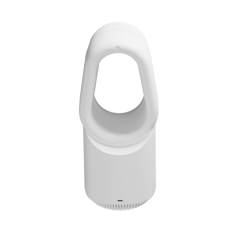 Small Bladeless Desk Fan Rechargeable table fan with Night Light Touch Control