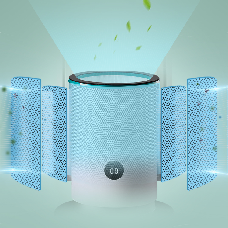 Air Humidifier and Purifier Fan Hepa Filter Air Purifier Bladeless Fan