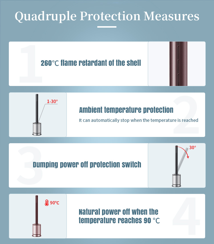 4 in 1 Bladeless Tower Fan with Air Purification, Humidification, Cooling & Heating
