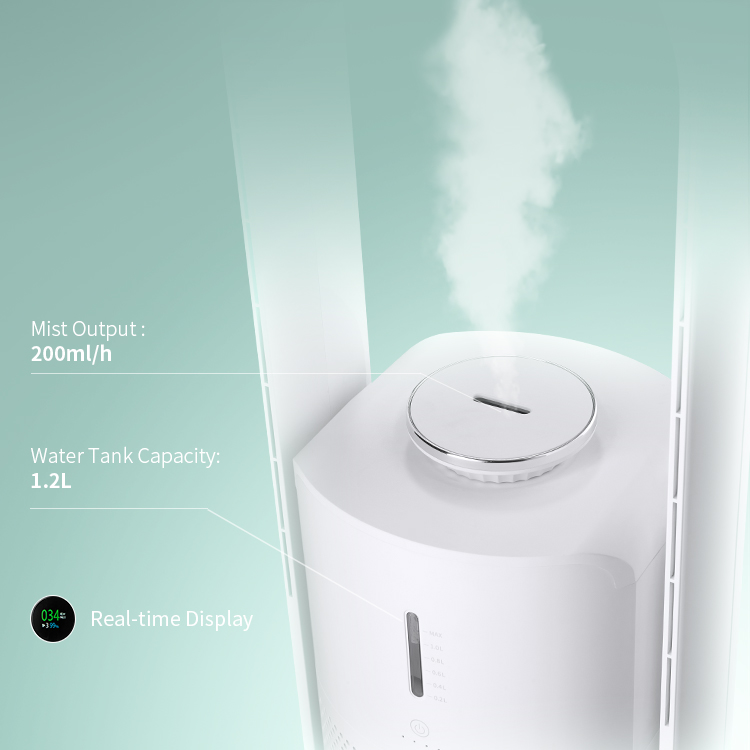 Air Humidifier and Purifier Fan Hepa Filter Air Purifier Bladeless Fan